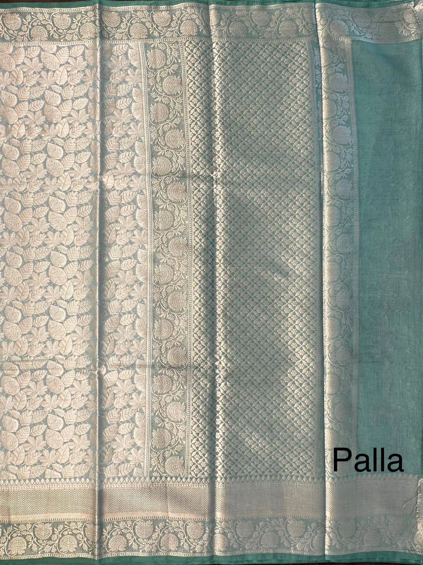 Sage Green Vartika Tissue Saree