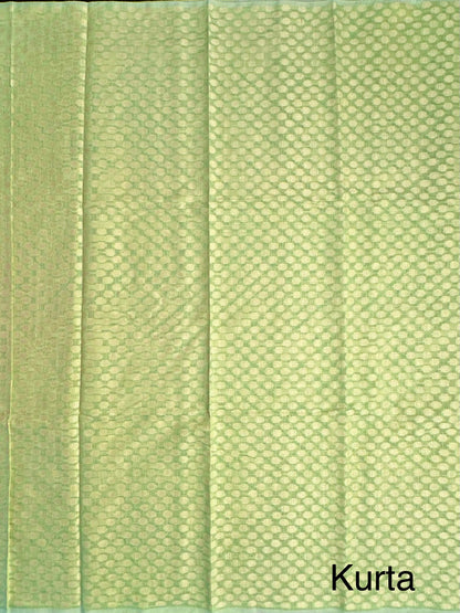 Parrot Green Jacquard 3-piece Unstitched Cotton Suit