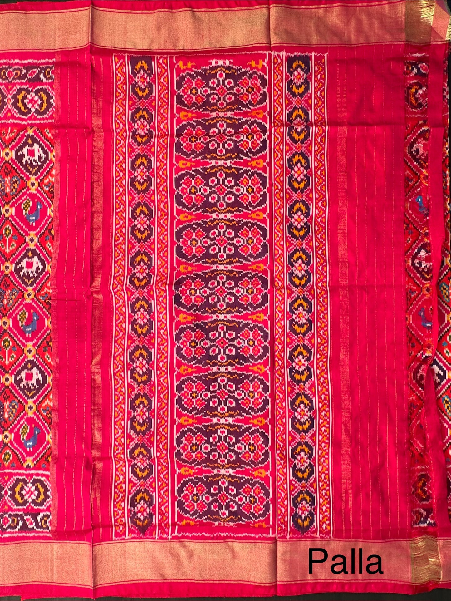 Rani Patola Handloom Silk Saree