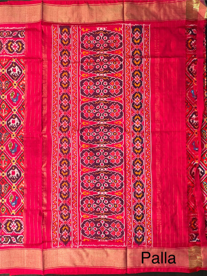 Rani Patola Handloom Silk Saree