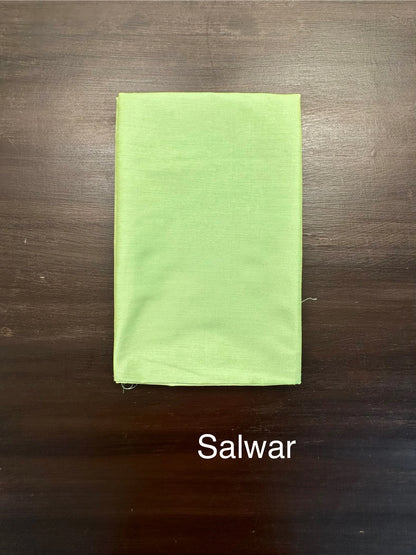 Parrot Green Jacquard 3-piece Unstitched Cotton Suit
