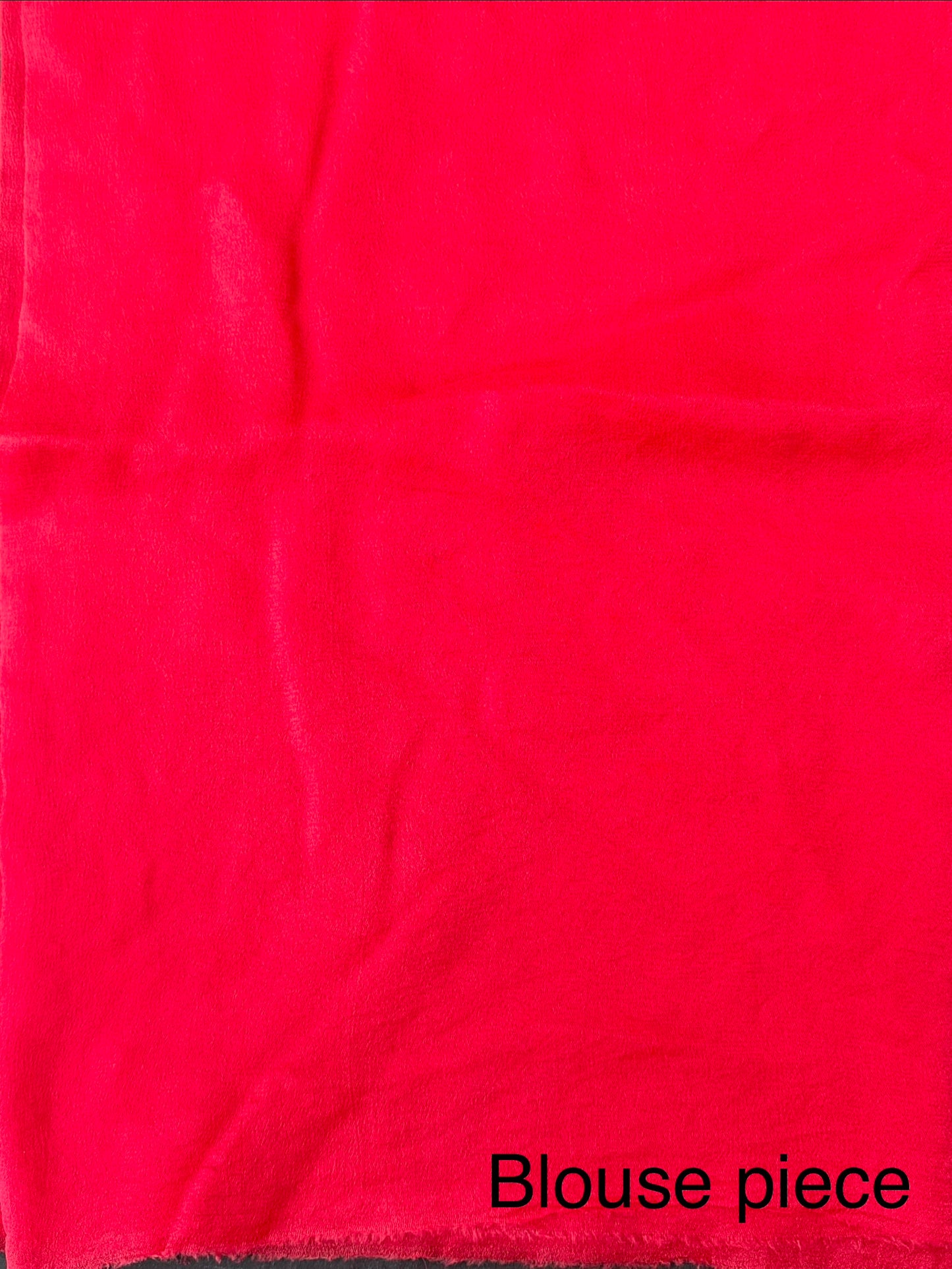 Coral Pink Bandhej Chinon Saree