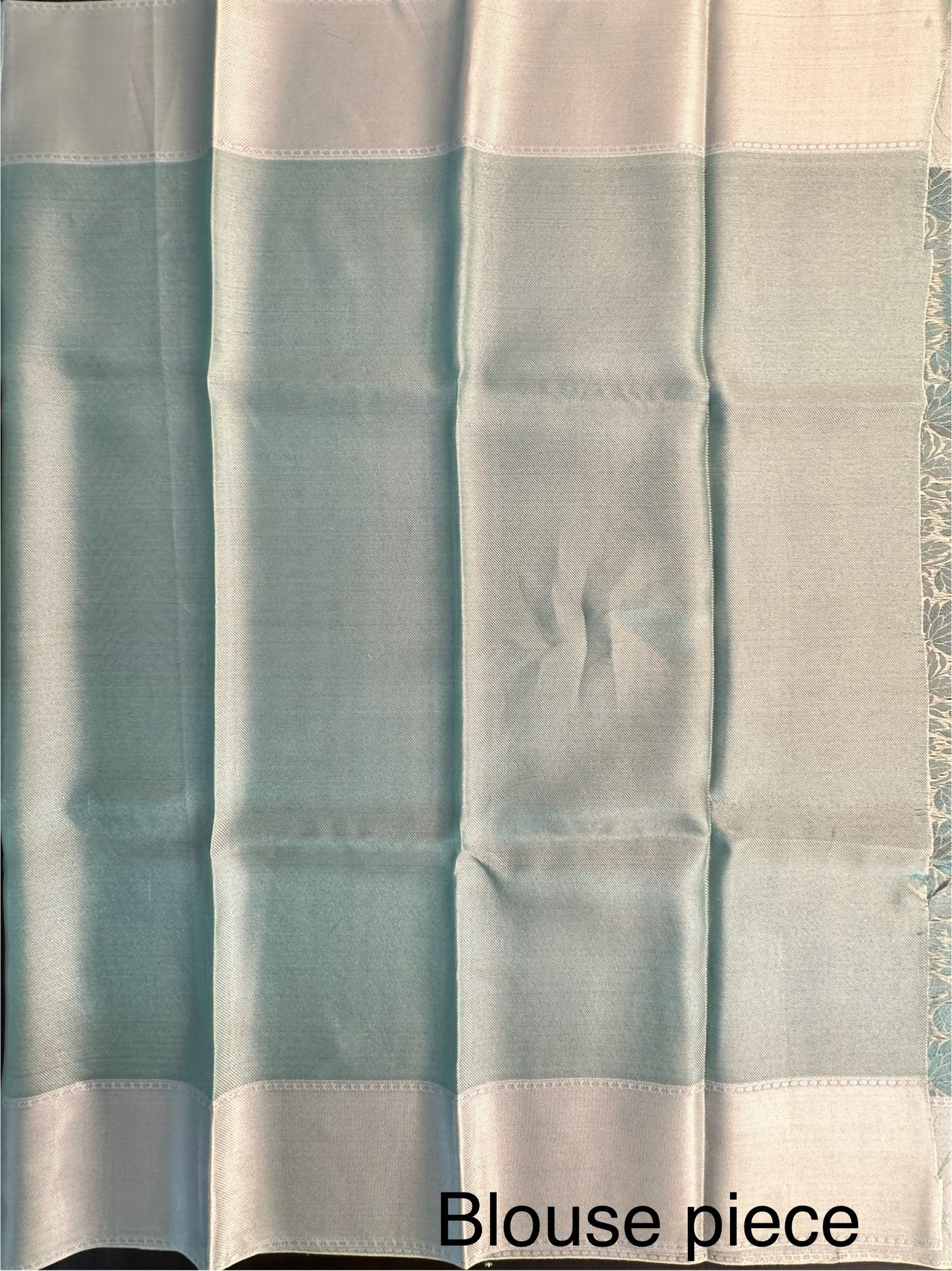 Firozi Blended Tissue Saree