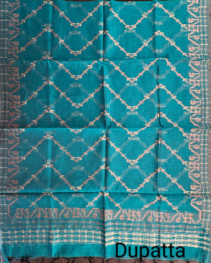 Wine Jacquard Handloom Suit
