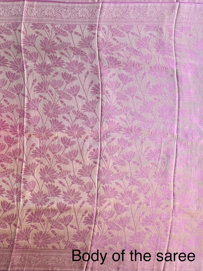 Mauve Aditi Jamawar Artificial Silk Saree