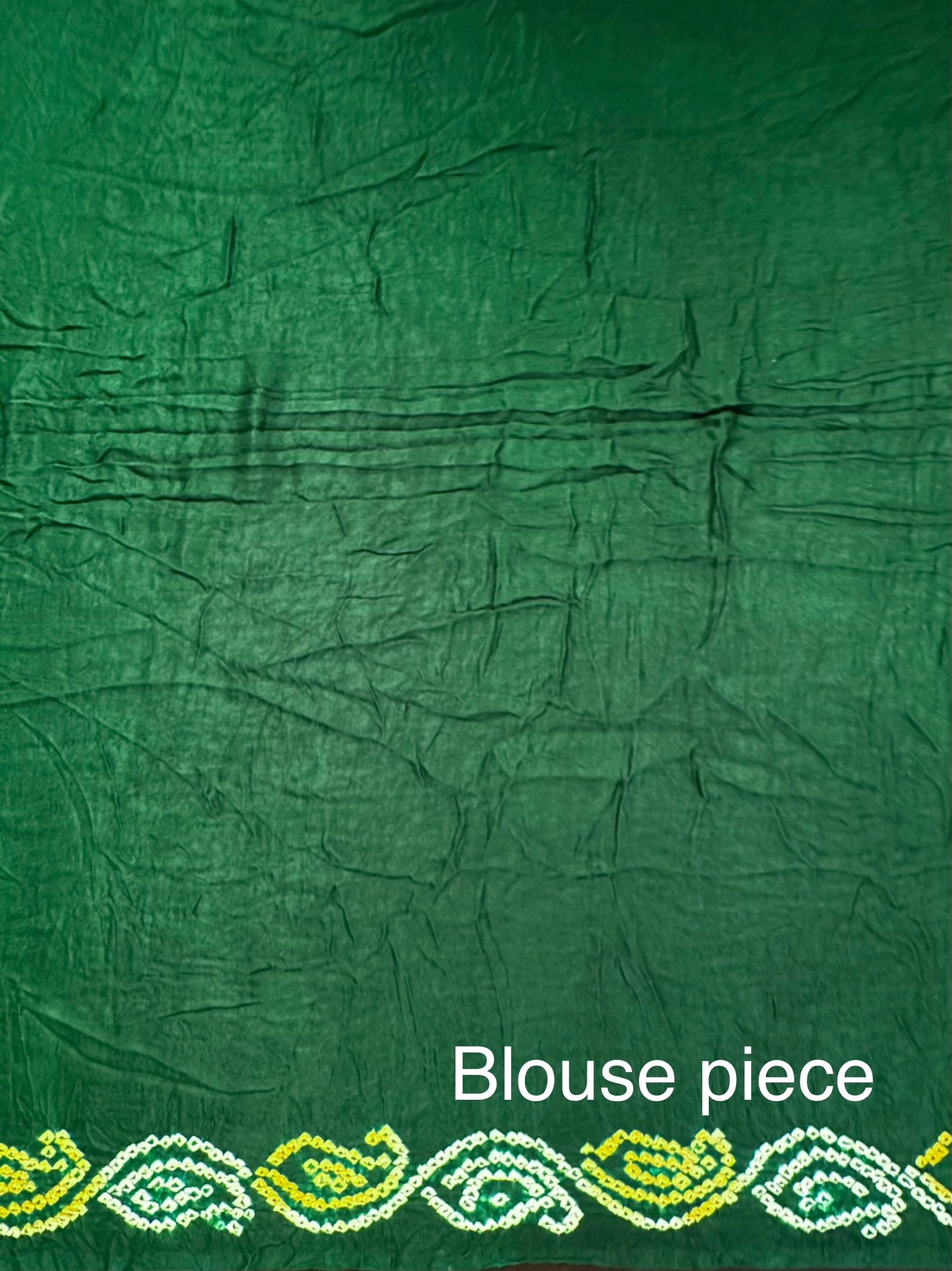 Mustard-Bottle Green Gharchola Bandhej Gajji Silk Saree