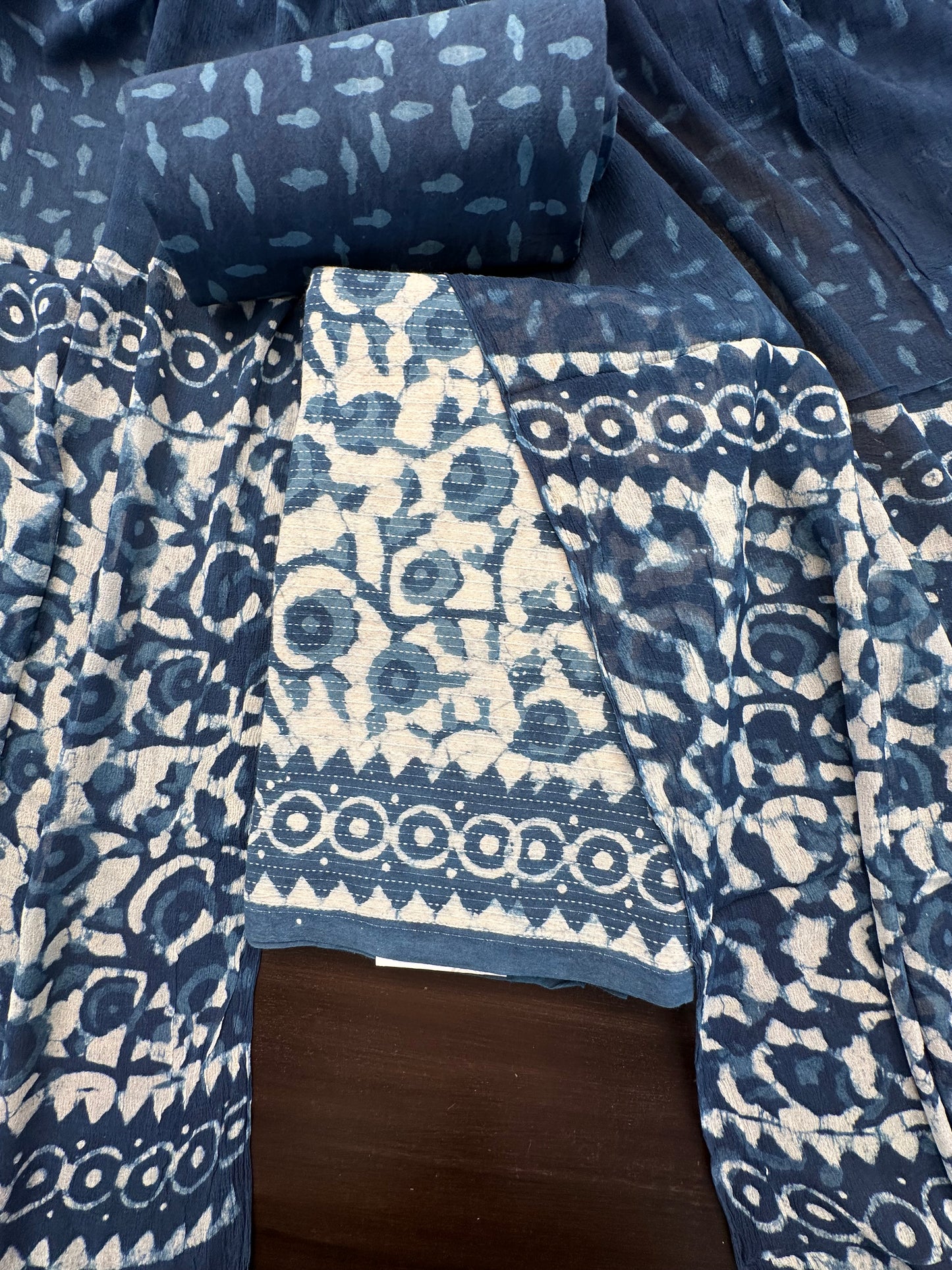 Indigo Blue Pure Cotton Suit