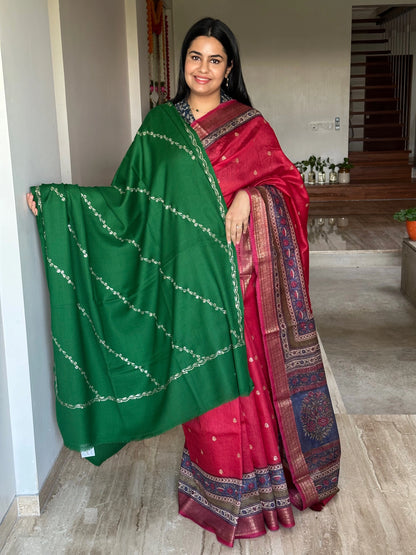 Green Woolen Shawl