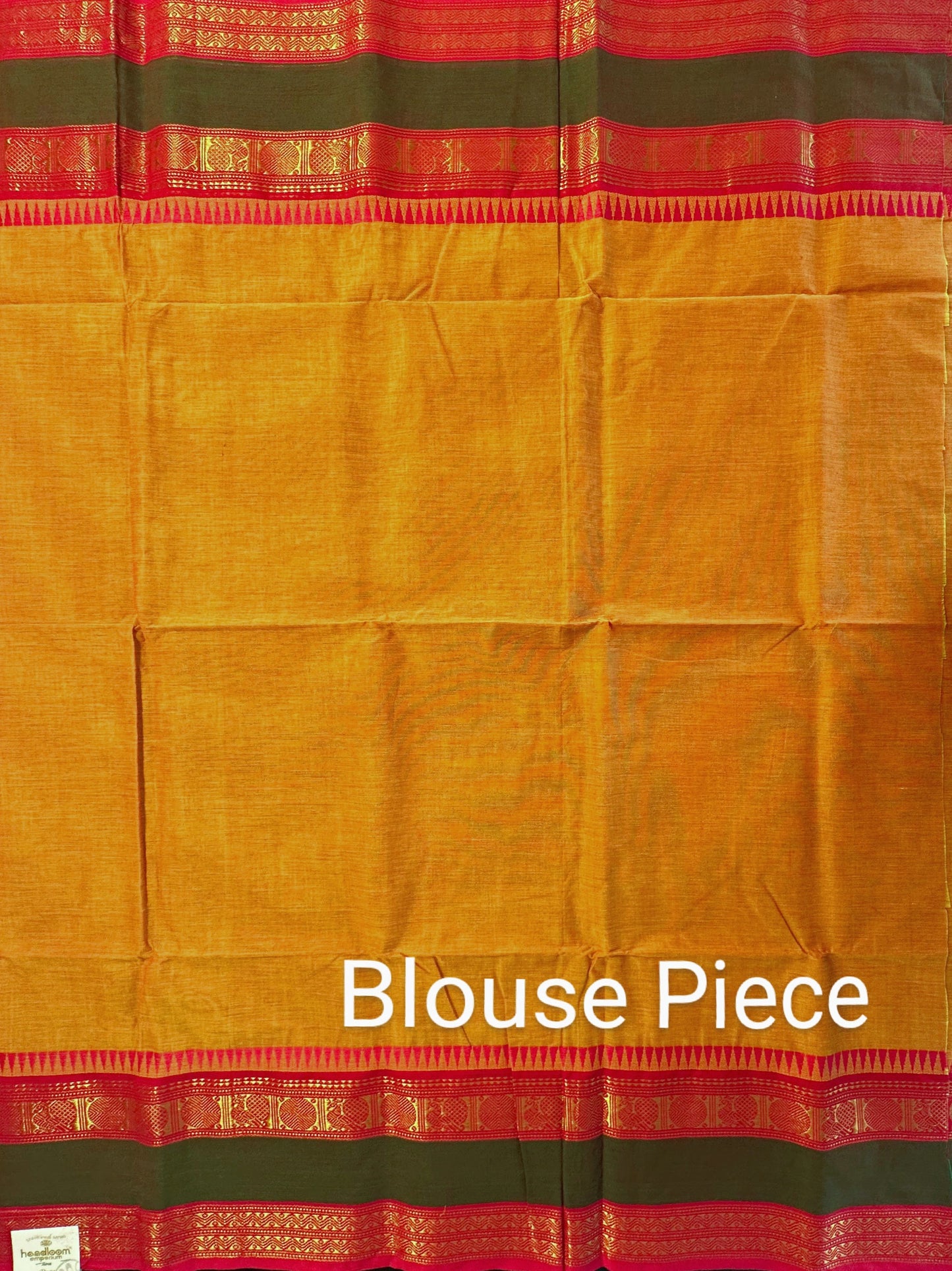 Mustard Narayanpet Cotton Saree