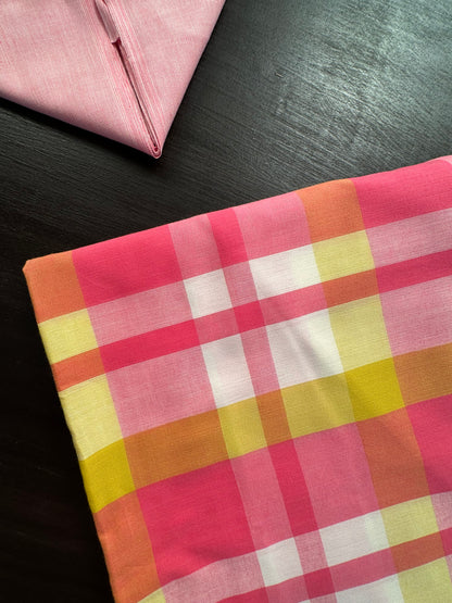 Checkered South Cotton Suit