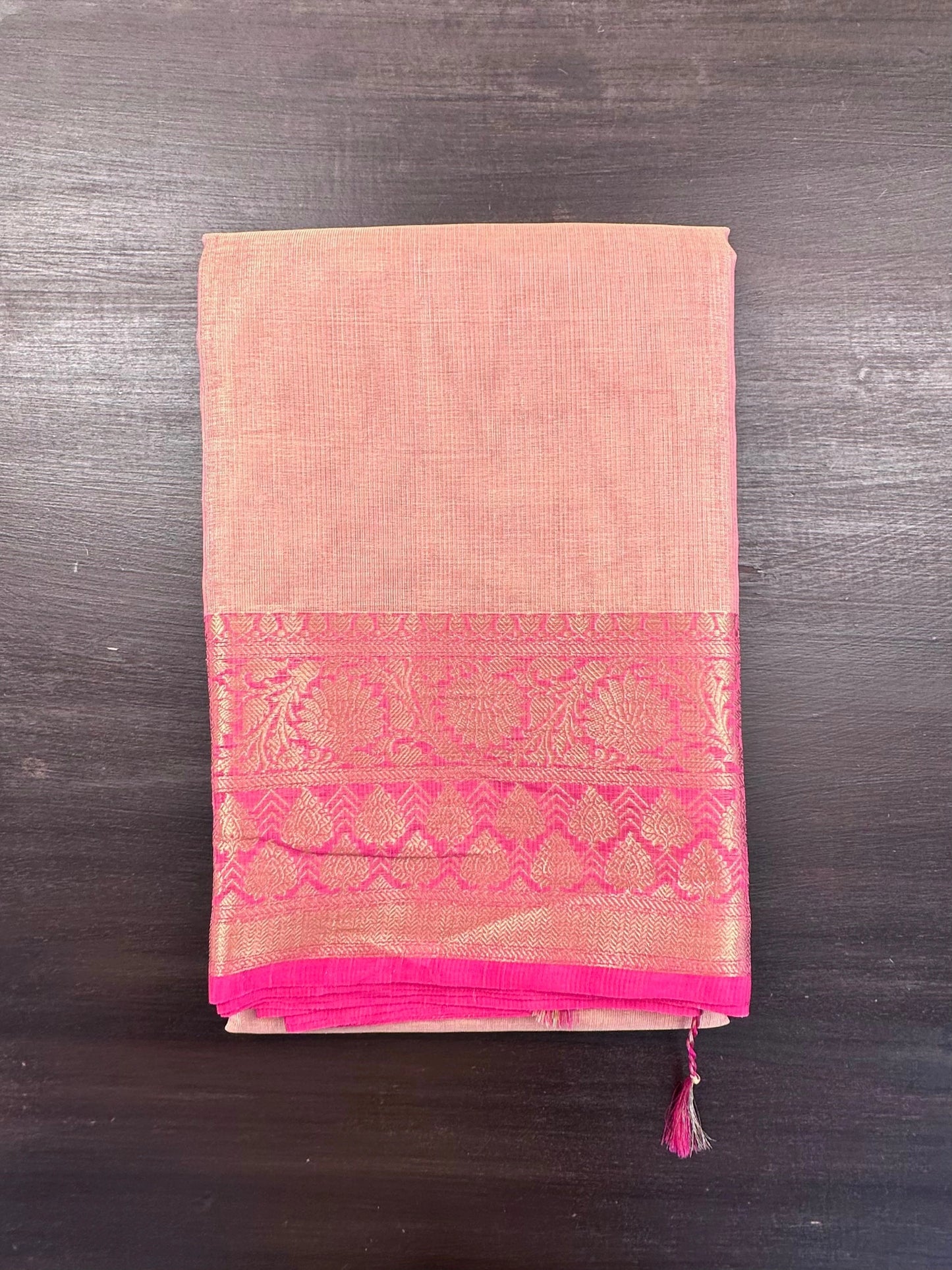 Pink Kirat Tissue Saree
