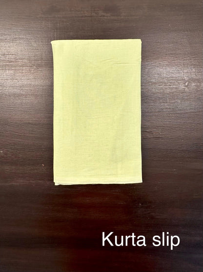 Parrot Green 4-Piece Kota Doria Cotton Unstitched Suit