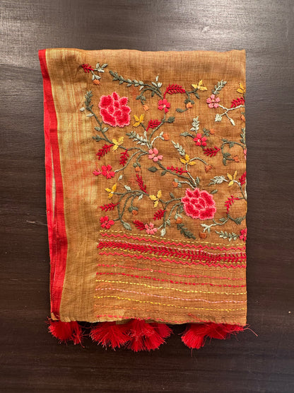 Cotton Saree with Embroidery