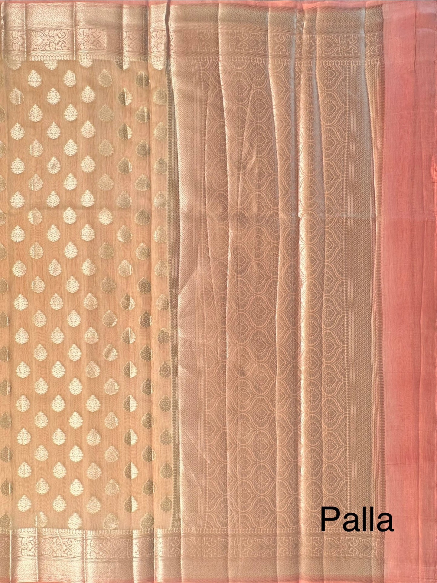 Cream Chanderi Saree