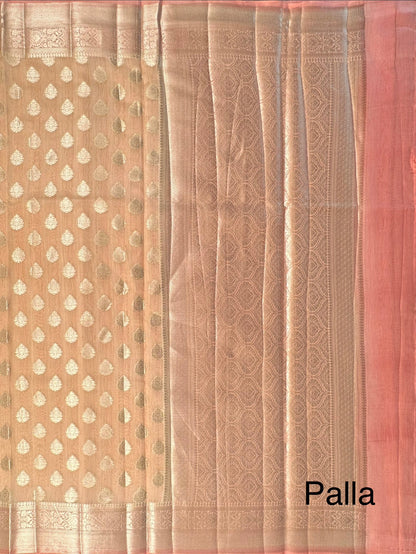 Cream Chanderi Saree