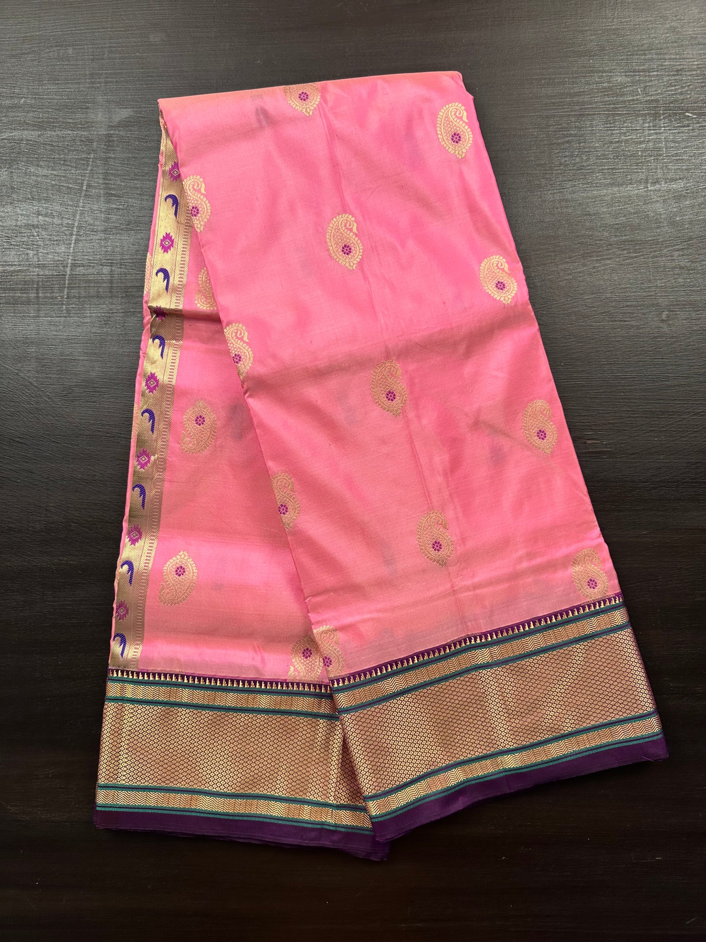 Pink-Purple Paithini Silk Saree
