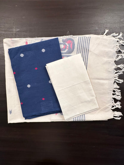 Blue South Cotton Suit