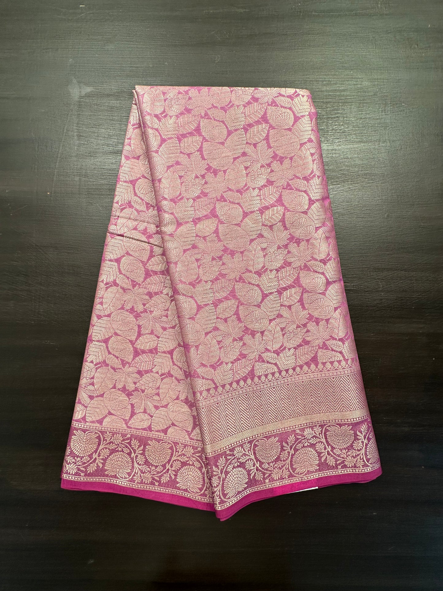 Magenta Vartika Tissue Saree