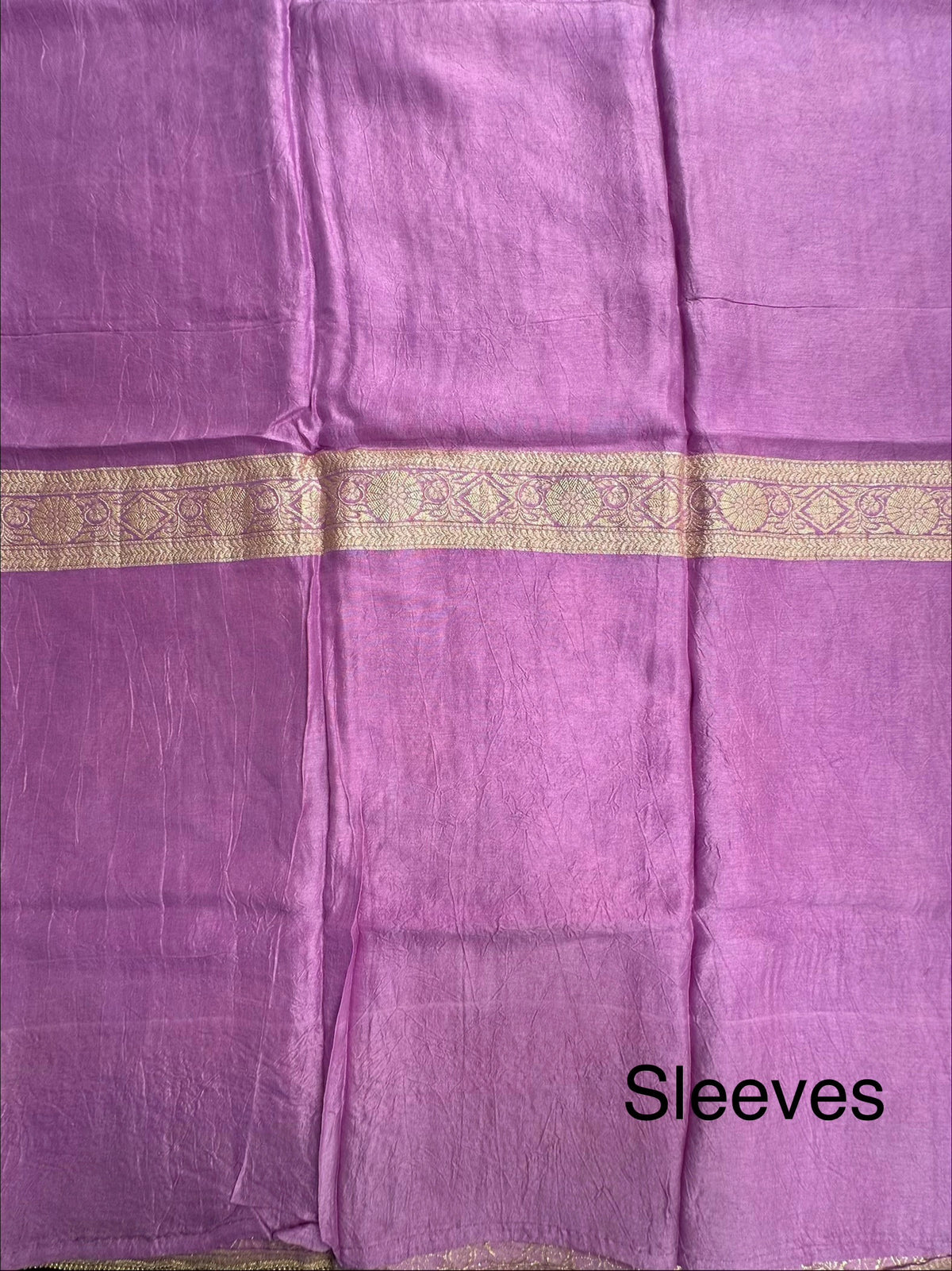 Purple Artificial Crepe Unstitched 3-Piece Suit