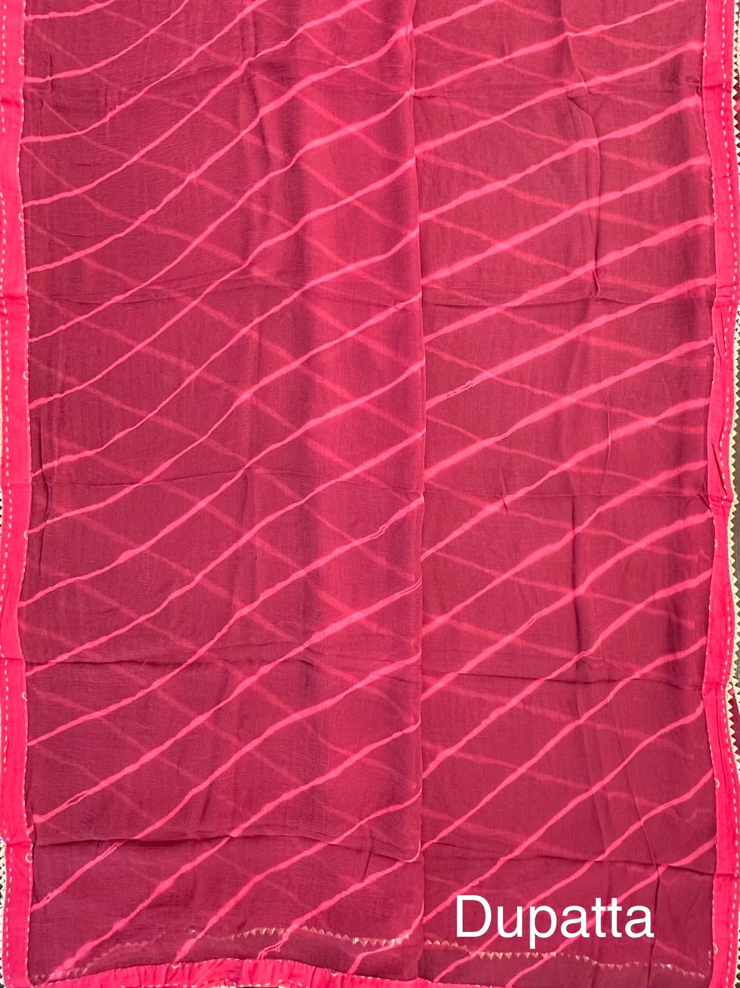 Magenta Rati Printed Pure Cotton Suit