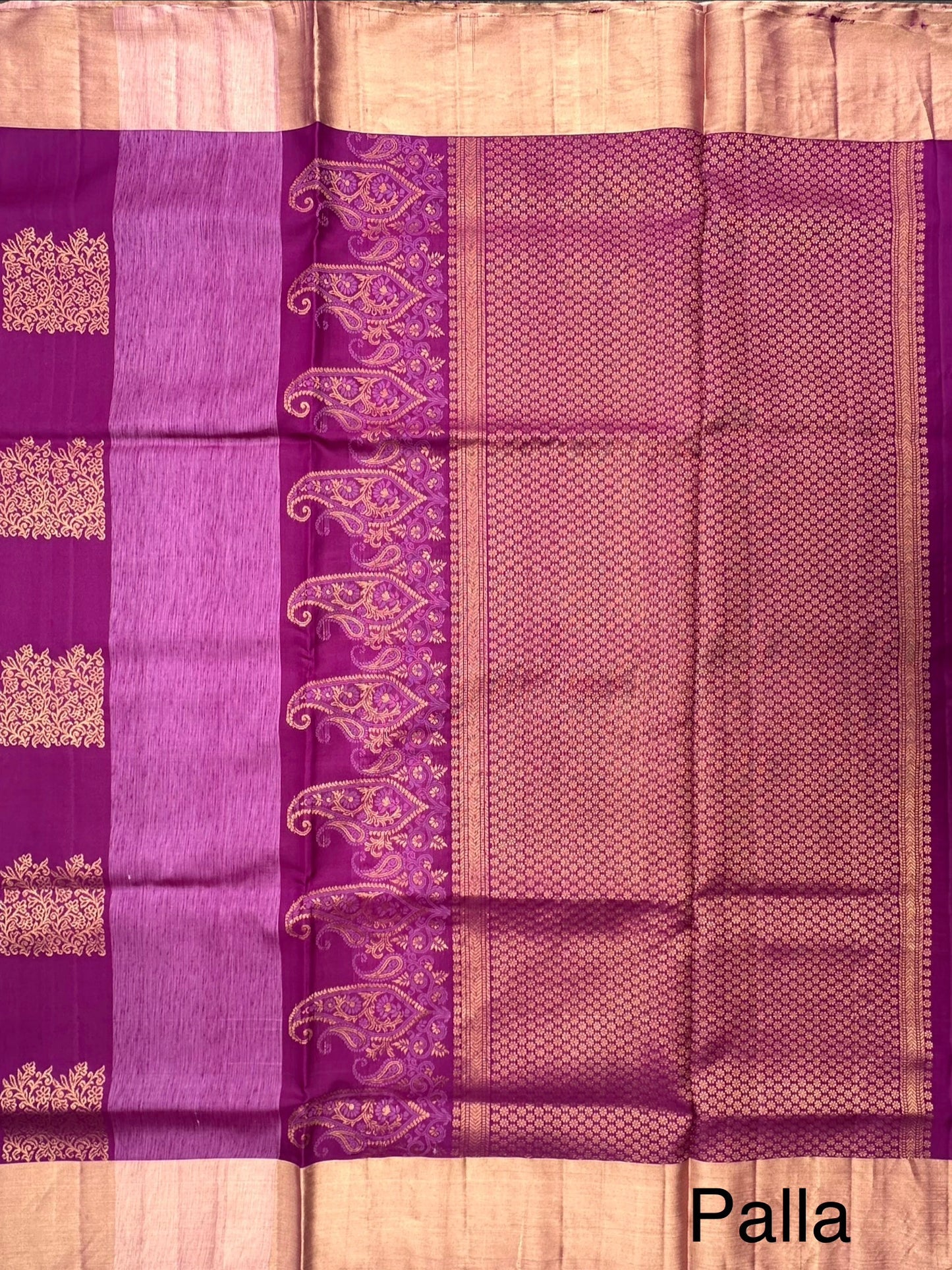 Purple Tiruchirapalli Pure Soft Silk Saree