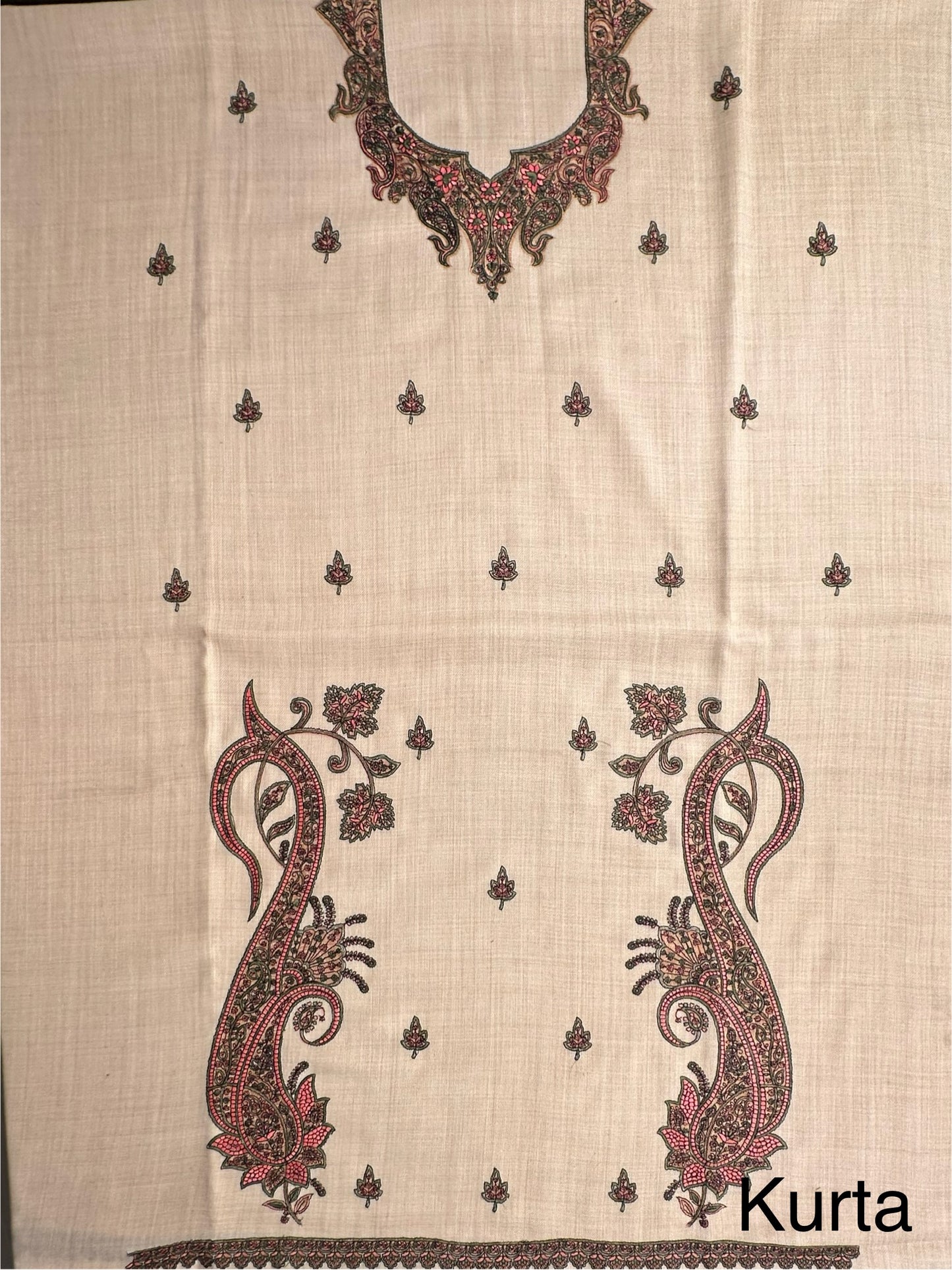 Cream Woolen 3-Piece Suit