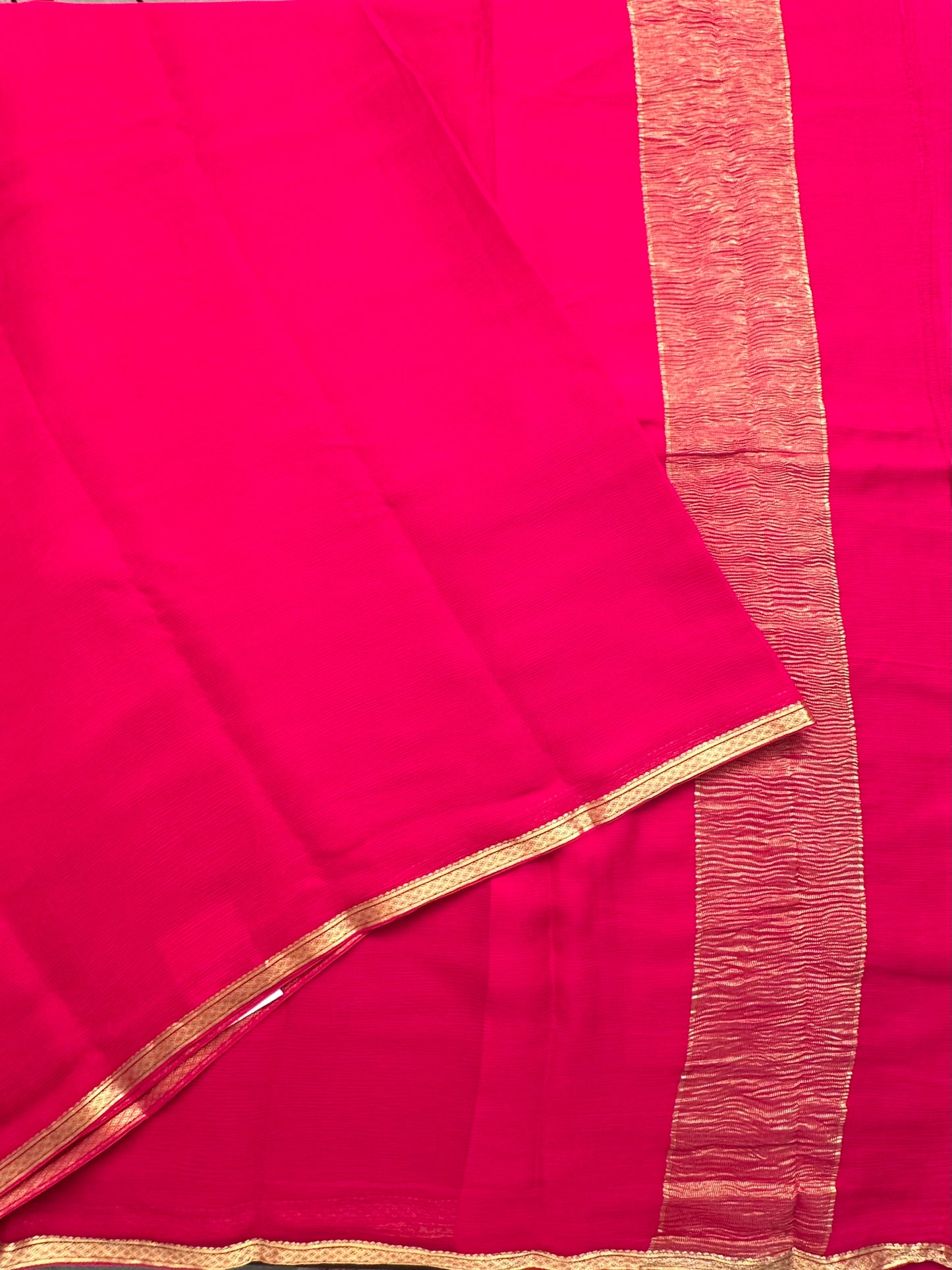 Rani Pure Chiffon Saree