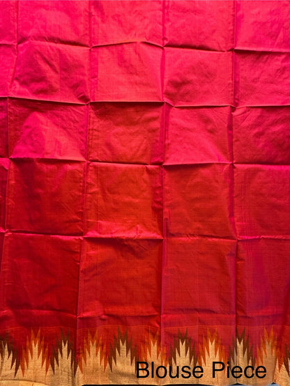 Madurai Temple Buta Pure Silk Saree