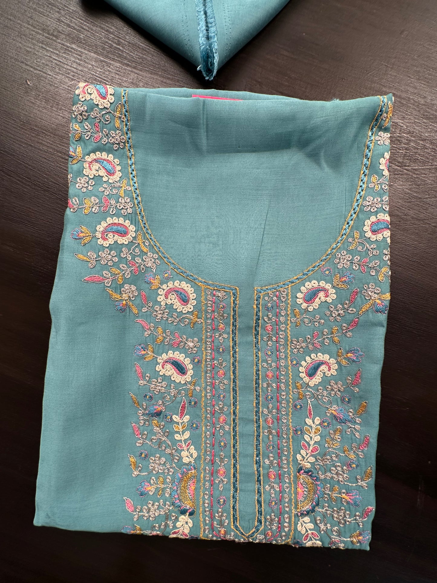 Firozi Pittan Work Cotton 3-Piece Suit