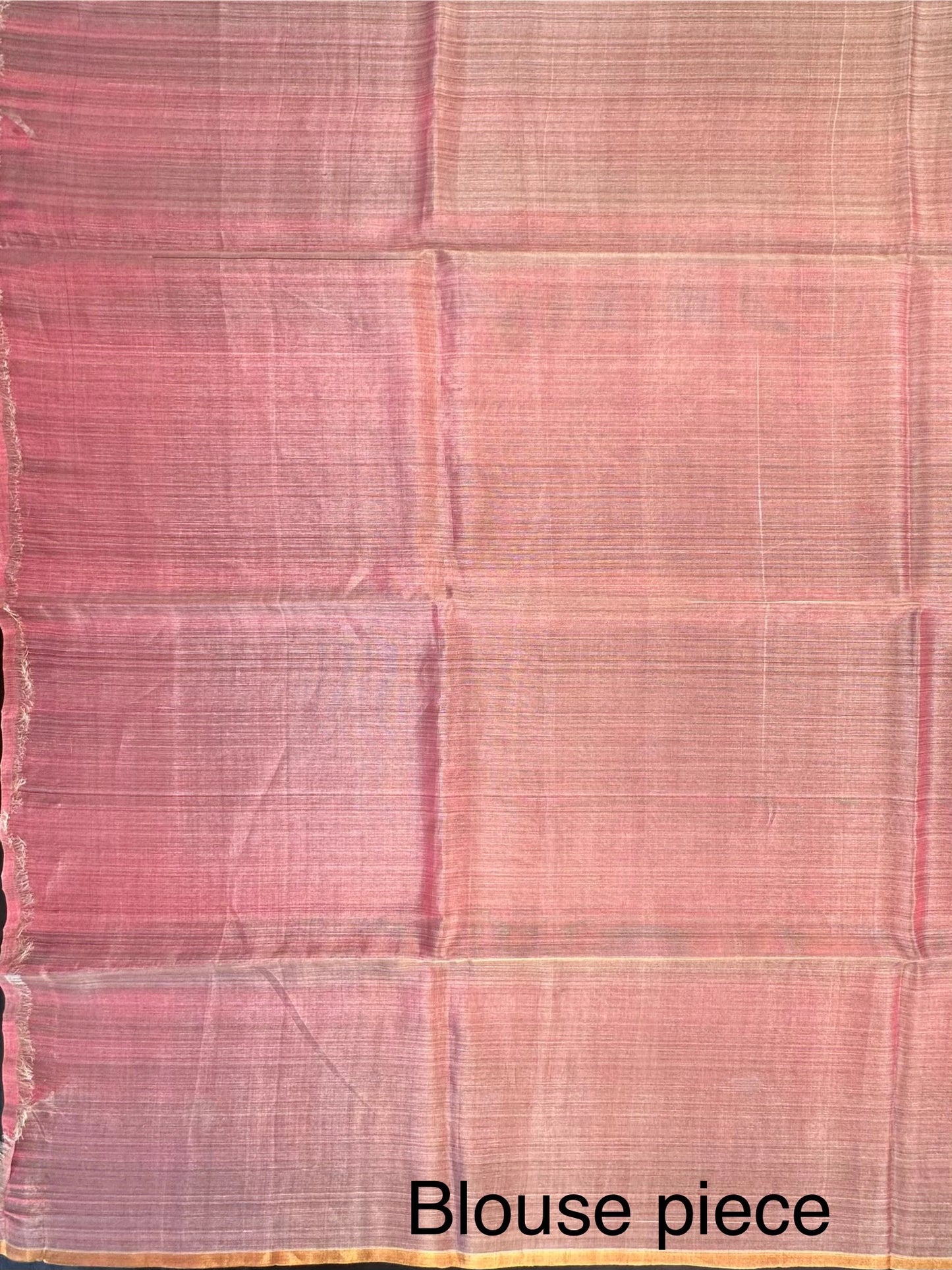 Grey-Pink Pure Tissue Silk Saree