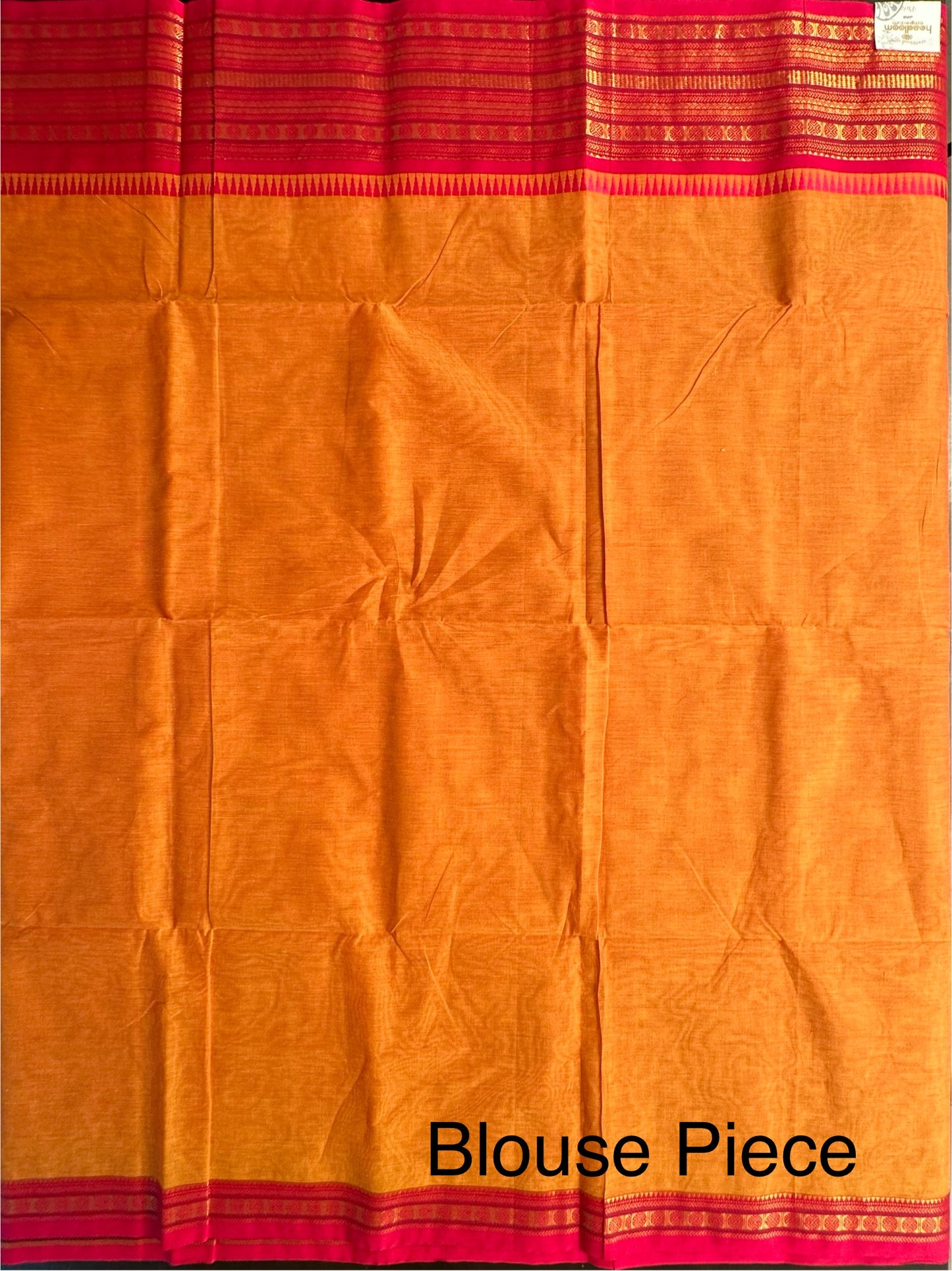 Mustard Narayanpet Cotton Saree