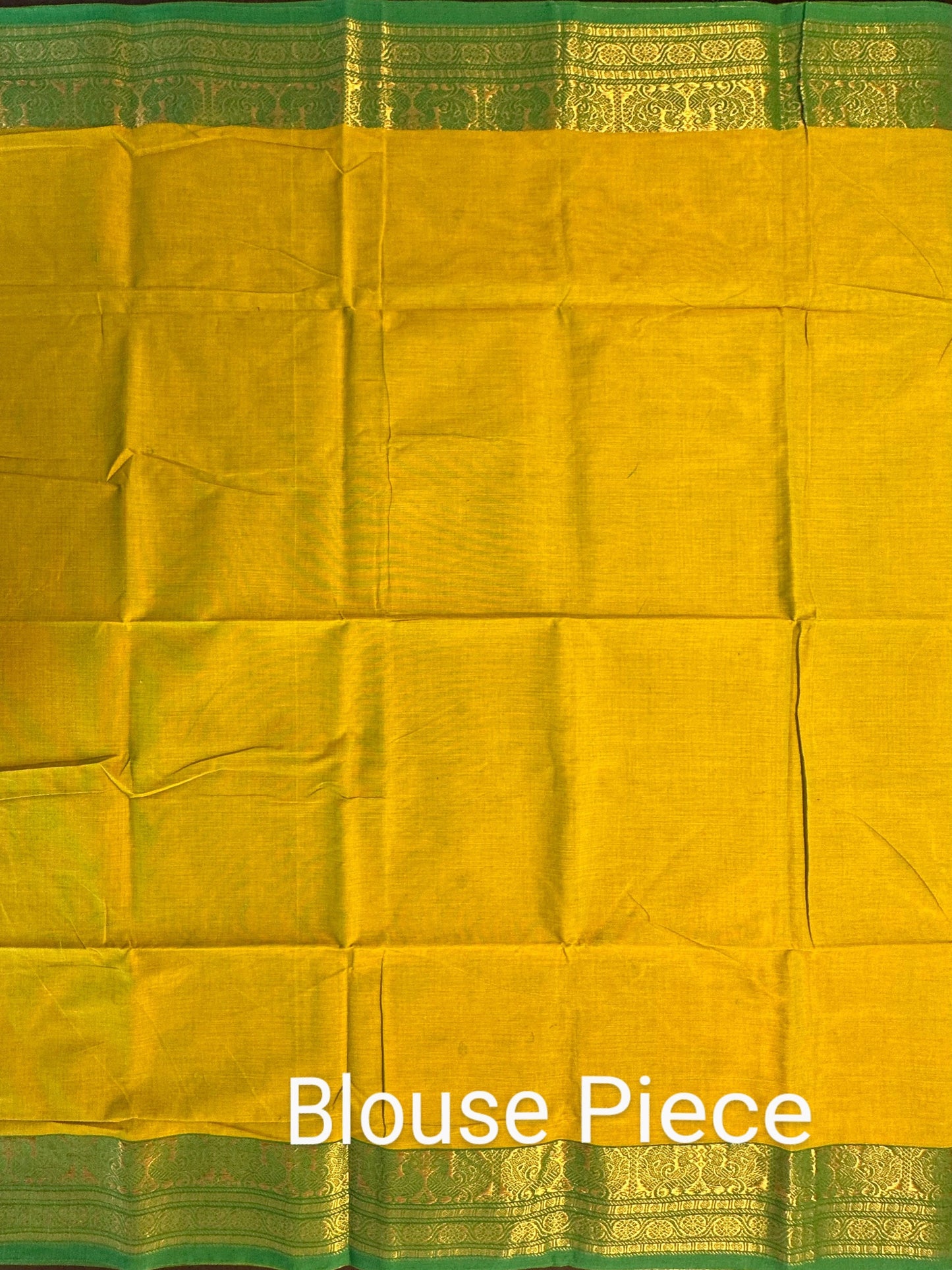 Parrot Green Naryapet Cotton Saree