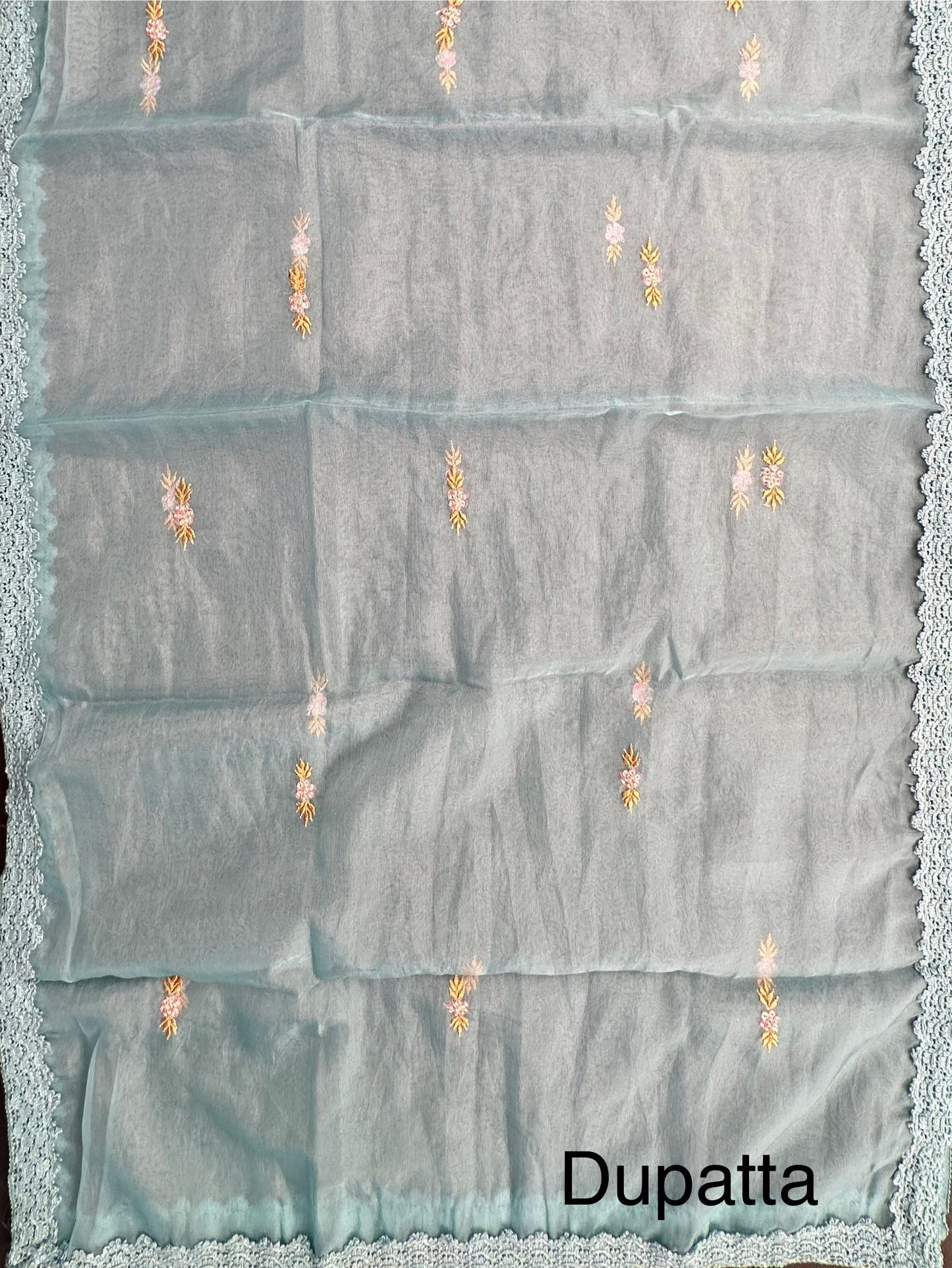 Firozi Pittan Work Cotton 3-Piece Suit