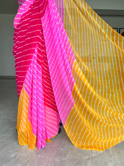 Leheriya Georgette Saree