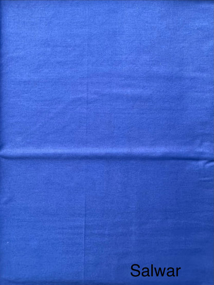 Royal  Blue Handloom Chanderi Suit