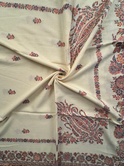 Cream Woolen Shawl