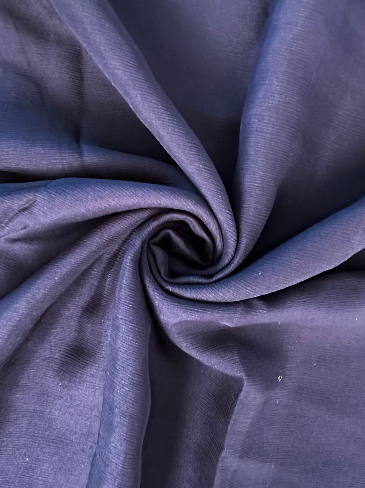Navy Blue Pure Chiffon Saree