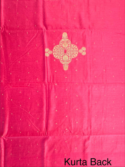 Pink Dhruvisha Handloom Chanderi Suit