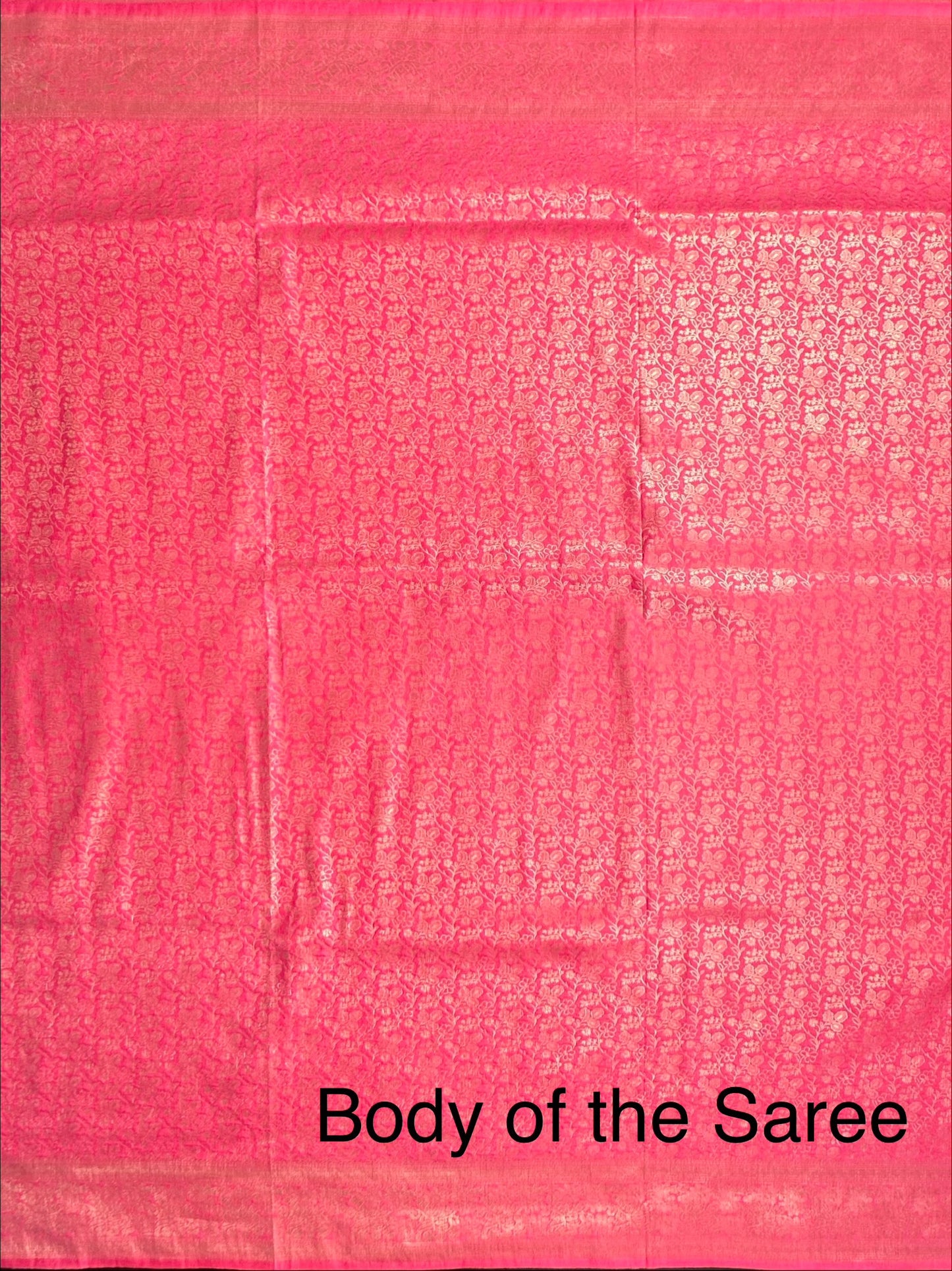 Pink Jamawar Artificial Silk Saree