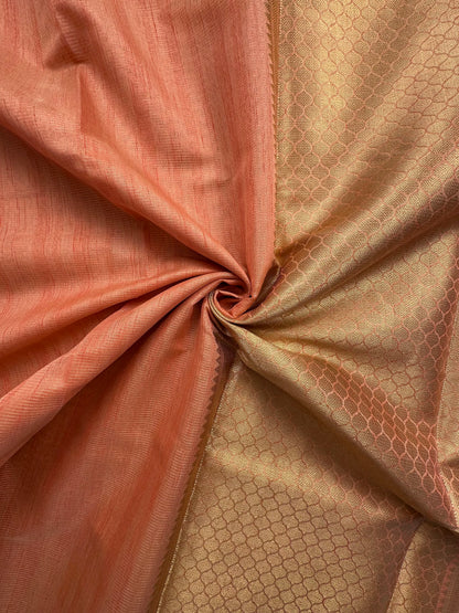 Peach Ananya Tissue Saree