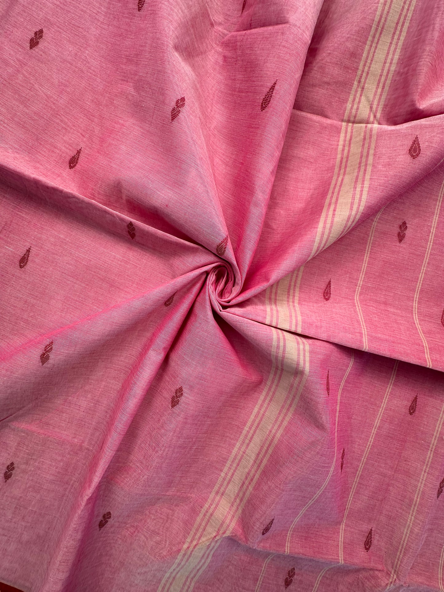 Pink Narayanpet Cotton Saree