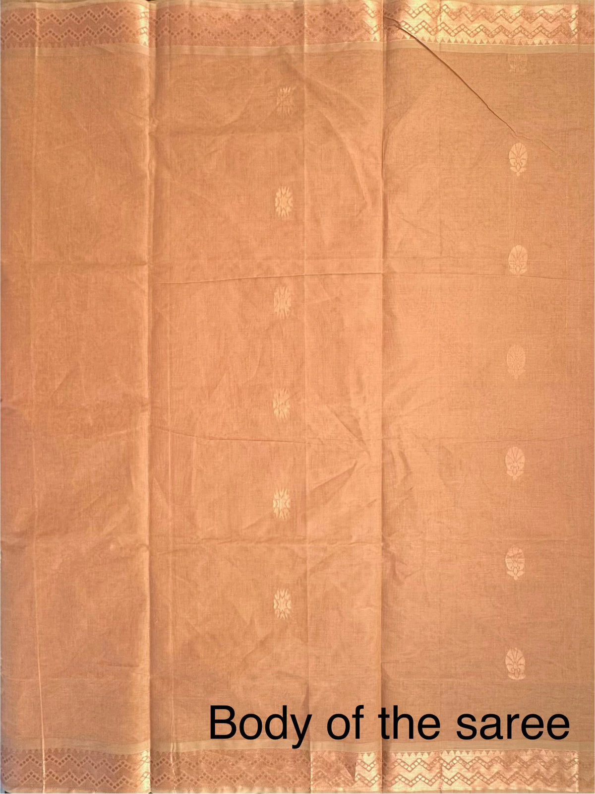 Beige Kovai Pure Cotton Saree
