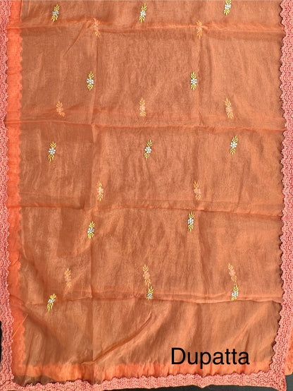 Rust Pittan Work Cotton 3-Piece Suit