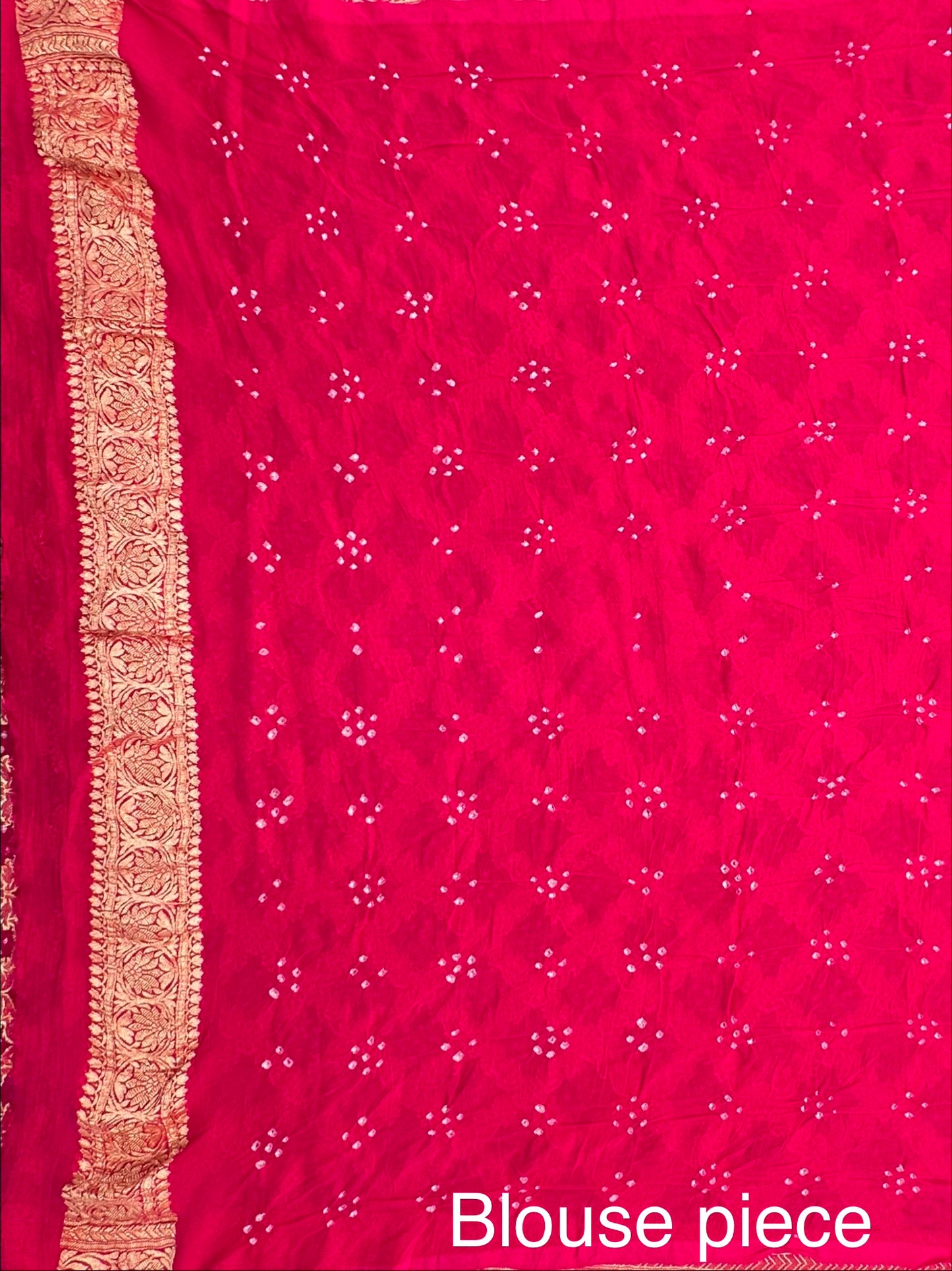 Rani Gharchola Bandhej Pure Georgette Saree