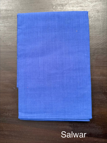 Orange-Blue Checkered South Cotton 3-Piece Suit