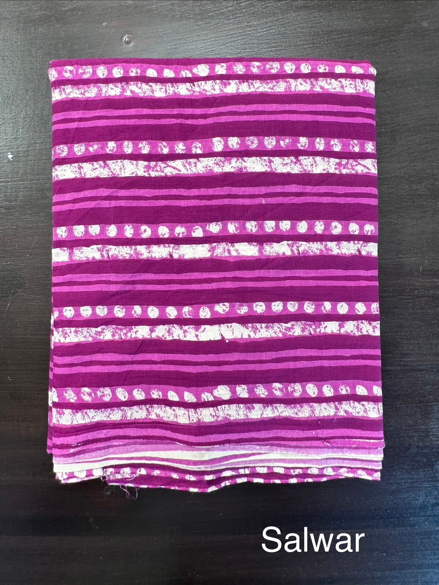 Purple Jaipuri Necktie Cotton 3-Piece Suit