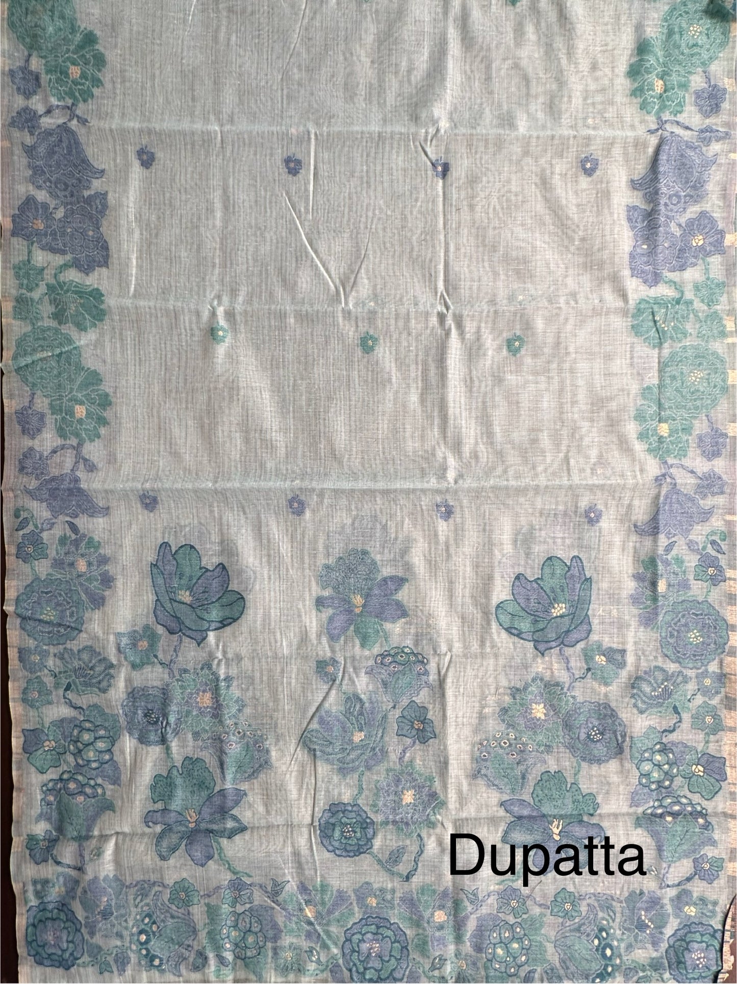 Sea Green Cotton Suit