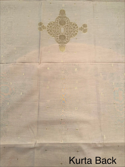 Beige Handloom Chanderi Suit