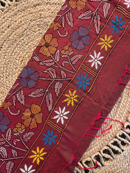 Kaantha Embroidery Cotton Saree