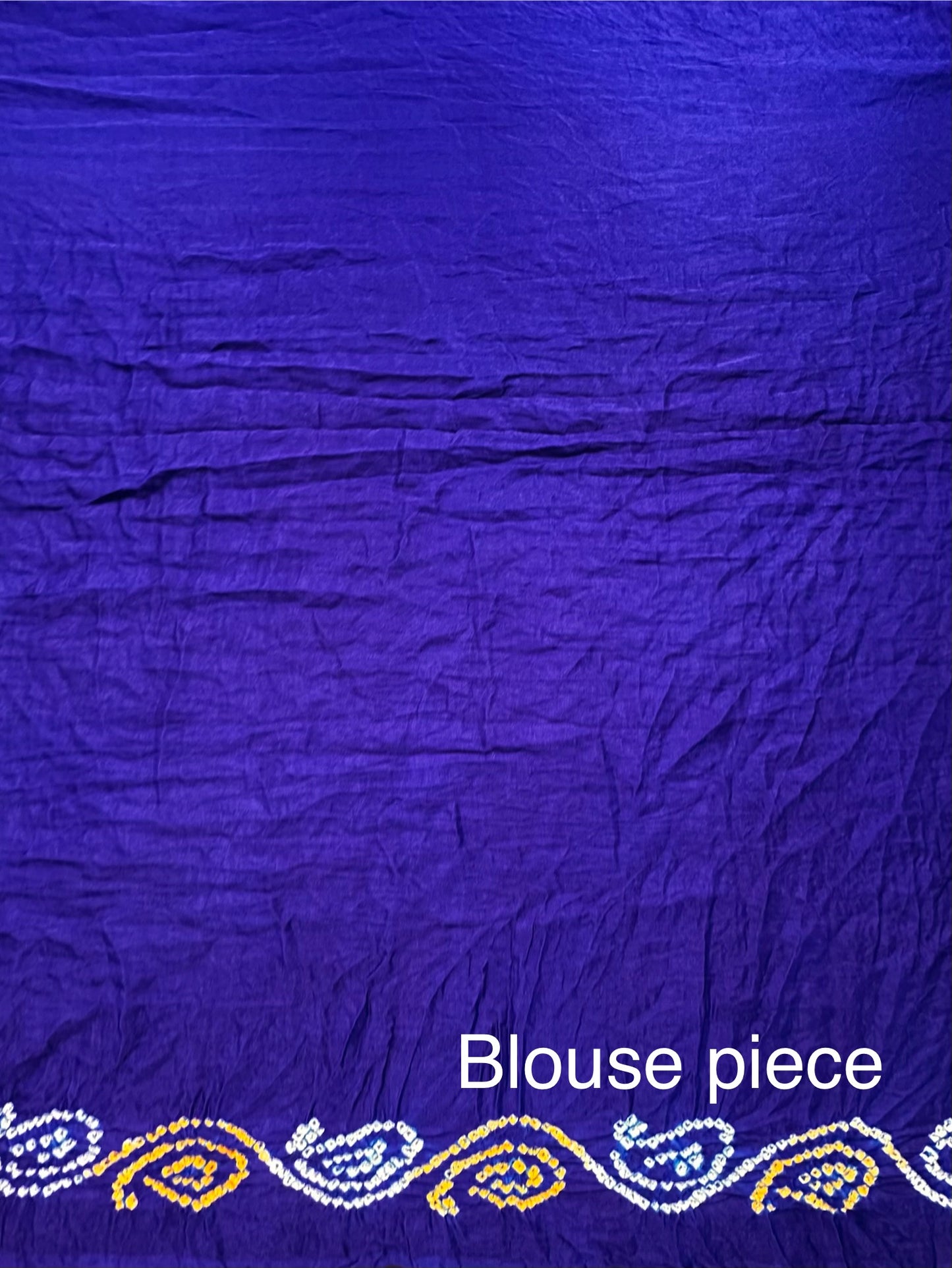 Firozi-Blue Gharchola Bandhej Gajji Silk Saree